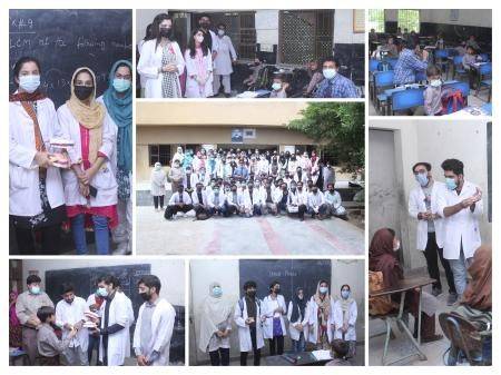Community field visit of Baqai Dental College to Salimullah Fahmi Primary Memorial School