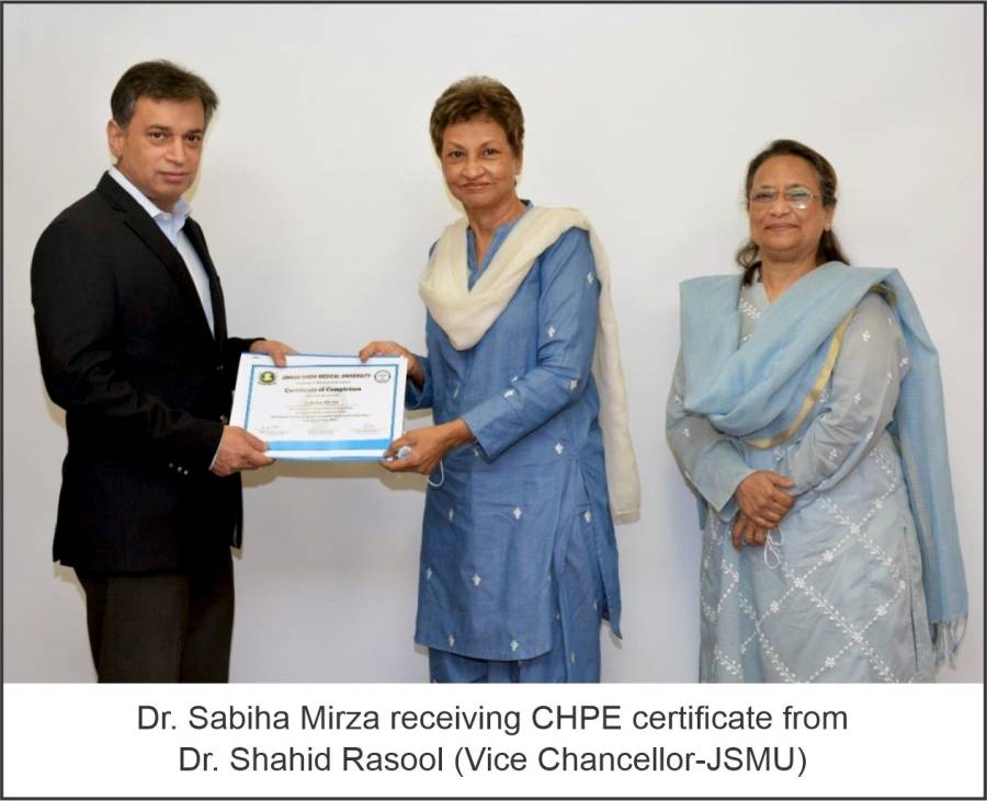 FJDC’s faculty completes CHPE training course  