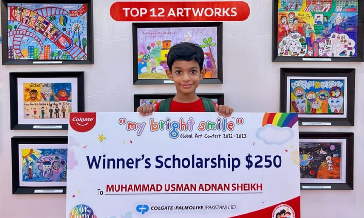 Eight-year-old from Pakistan wins Colgate Global Art Contest