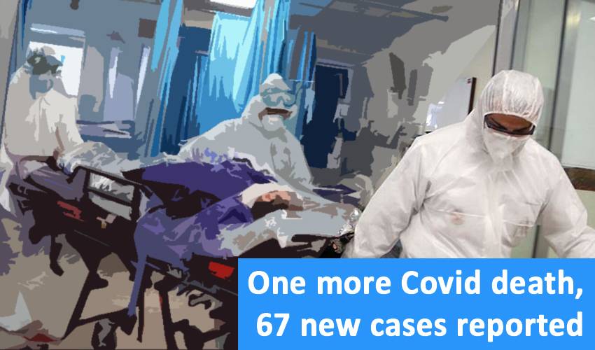 One more Covid death, 67 new cases reported