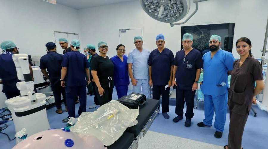 JPMC team conducts first robotic surgery