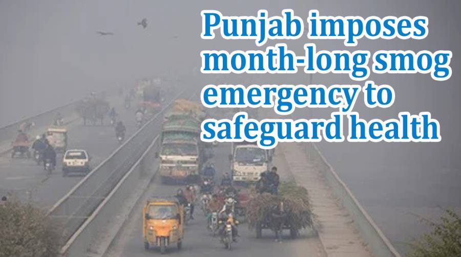 Punjab imposes month-long smog emergency to safeguard health