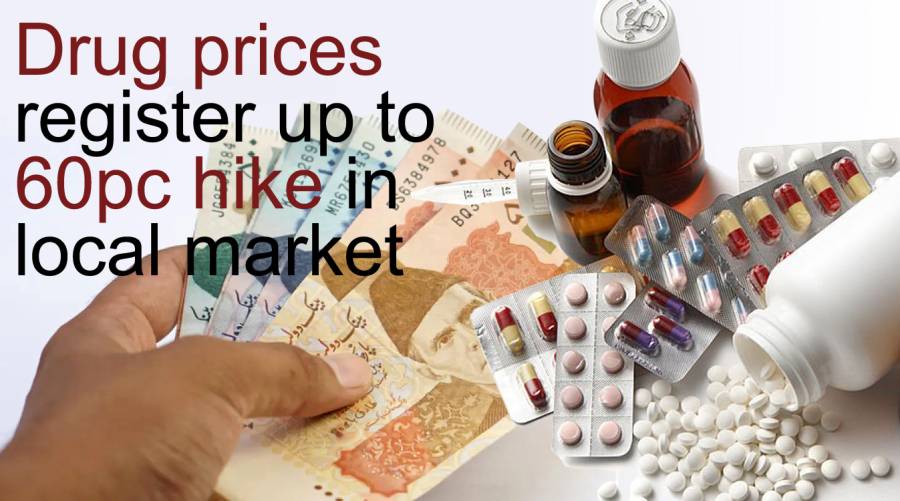 Drug prices register up to 60pc hike in local market 