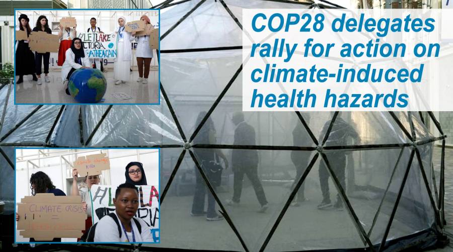 COP28 delegates rally for action on climate-induced health hazards