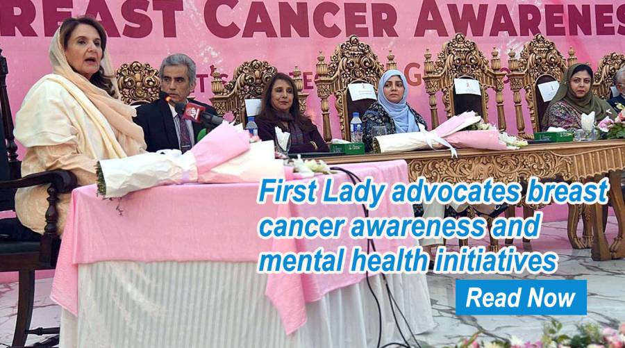 First Lady advocates breast cancer awareness and mental health initiatives